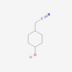 molecular formula C8H13NO B8726950 2-[(1r,4r)-4-Hydroxycyclohexyl]acetonitrile 