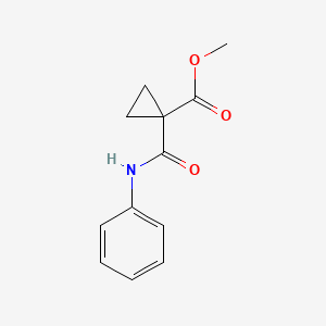 molecular formula C12H13NO3 B8726988 Methyl 1-(phenylcarbamoyl)cyclopropanecarboxylate CAS No. 1345847-73-5