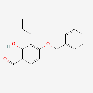 molecular formula C18H20O3 B8727009 4'-Benzyloxy-2'-hydroxy-3'-propylacetophenone 
