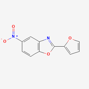 Benzoxazole, 2-(2-furanyl)-5-nitro-