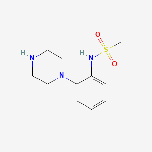 molecular formula C11H17N3O2S B8727045 (Methylsulfonyl)(2-Piperazinylphenyl)Amine 