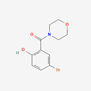 molecular formula C11H12BrNO3 B8727139 (5-Bromo-2-hydroxy-phenyl)-morpholin-4-yl-methanone 