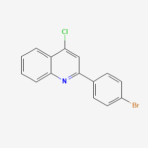 molecular formula C15H9BrClN B8727150 2-(4-Bromophenyl)-4-chloroquinoline CAS No. 103914-54-1