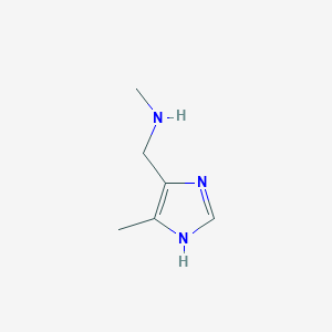 molecular formula C6H11N3 B8727181 4-(N-methylaminomethyl)-5-methylimidazole 