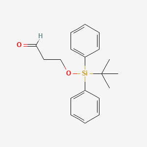 molecular formula C19H24O2Si B8727193 Propanal, 3-[[(1,1-dimethylethyl)diphenylsilyl]oxy]- CAS No. 112897-03-7