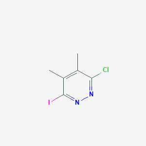 molecular formula C6H6ClIN2 B8727204 3-Chloro-6-iodo-4,5-dimethylpyridazine 