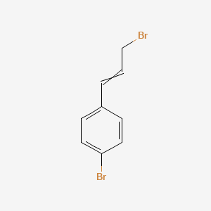 molecular formula C9H8Br2 B8727237 1-Bromo-4-(3-bromoprop-1-en-1-yl)benzene CAS No. 96090-12-9