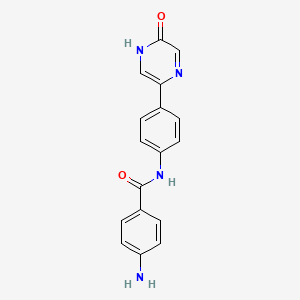 4-Amino-N-(4-(5-oxo-4,5-dihydropyrazin-2-yl)phenyl)benzamide