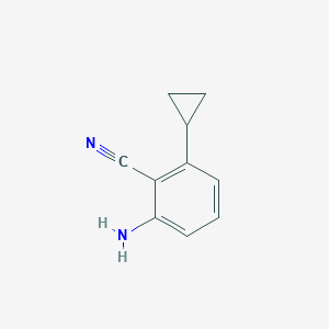 molecular formula C10H10N2 B8727300 2-Amino-6-cyclopropylbenzonitrile 