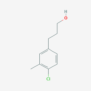 molecular formula C10H13ClO B8727318 3-(4-Chloro-3-methylphenyl)-1-propanol 