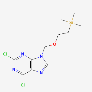 molecular formula C11H16Cl2N4OSi B8727327 2,6-Dichloro-9-((2-(trimethylsilyl)ethoxy)methyl)-9H-purine CAS No. 442685-34-9