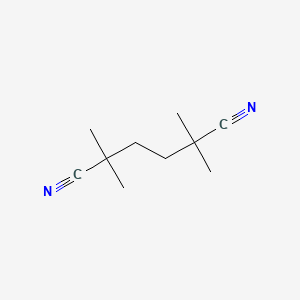 molecular formula C10H16N2 B8727341 2,2,5,5-Tetramethylhexanedinitrile CAS No. 10526-16-6