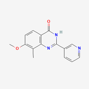 7-Methoxy-8-methyl-2-(pyridin-3-yl)quinazolin-4(1H)-one
