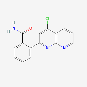 2-(4-Chloro-[1,8]naphthyridin-2-yl)-benzamide