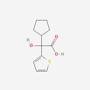 molecular formula C11H14O3S B8727367 alpha-Cyclopentyl-alpha-2-thienylglycollic acid CAS No. 3899-50-1