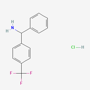 Phenyl(4-(trifluoromethyl)phenyl)methanamine hcl