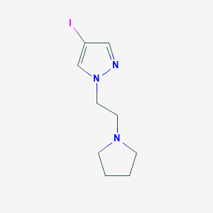 4-iodo-1-(2-(pyrrolidin-1-yl)ethyl)-1H-pyrazole