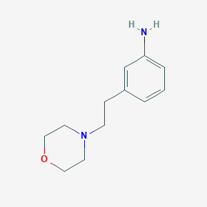molecular formula C12H18N2O B8727388 3-(Morpholinoethyl)aniline 
