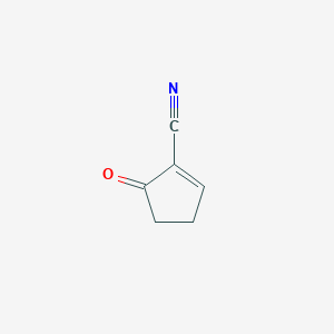 molecular formula C6H5NO B8727430 1-Cyclopentene-1-carbonitrile, 5-oxo- CAS No. 91624-95-2