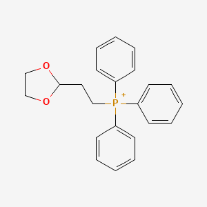 molecular formula C23H24O2P+ B8727461 [2-(1,3-Dioxolan-2-yl)ethyl](triphenyl)phosphonium 