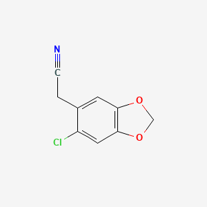 2-(6-Chlorobenzo[d][1,3]dioxol-5-yl)acetonitrile