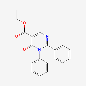 molecular formula C19H16N2O3 B8727487 Ethyl 6-oxo-1,2-diphenyl-pyrimidine-5-carboxylate CAS No. 82635-99-2