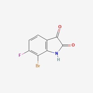 molecular formula C8H3BrFNO2 B8727497 7-Bromo-6-fluoroisatin 