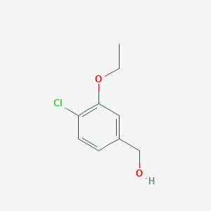 molecular formula C9H11ClO2 B8727573 (4-Chloro-3-ethoxyphenyl)methanol 