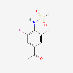 N-(4-acetyl-2,6-difluorophenyl)methanesulfonamide