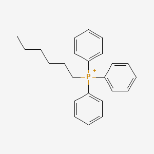 molecular formula C24H28P+ B8727610 Hexyltriphenylphosphonium 