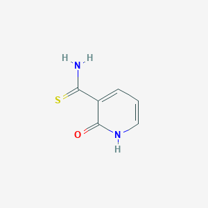 molecular formula C6H6N2OS B8727614 2-Hydroxypyridine-3-carbothioamide 