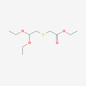 molecular formula C10H20O4S B8727661 Ethyl [(2,2-diethoxyethyl)sulfanyl]acetate CAS No. 64904-31-0