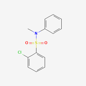 molecular formula C13H12ClNO2S B8727710 2-chloro-N-methyl-N-phenylbenzene-1-sulfonamide 