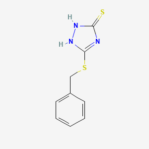 molecular formula C9H9N3S2 B8727765 5-(Benzylsulfanyl)-1,2-dihydro-3H-1,2,4-triazole-3-thione CAS No. 112729-17-6