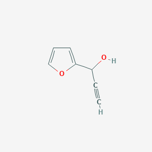 molecular formula C7H6O2 B8727790 2-Furanmethanol, alpha-ethynyl- 