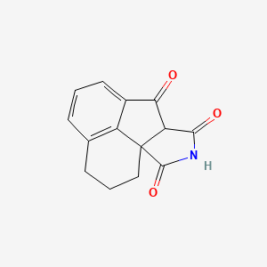 molecular formula C14H11NO3 B8727823 5,6-Dihydro-1H,4H-acenaphtho(1,8a-c)pyrrole-1,3,10(2H,10aH)-trione CAS No. 4756-92-7