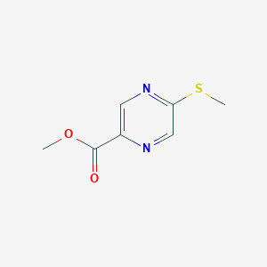 molecular formula C7H8N2O2S B8727839 Methyl 5-methylsulfanyl-pyrazine-2-carboxylate 