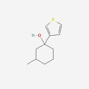 3-Methyl-1-(thiophen-3-yl)cyclohexan-1-ol