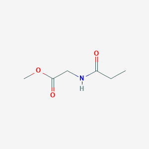molecular formula C6H11NO3 B8727887 Methyl (propionylamino)acetate 