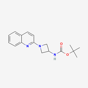 molecular formula C17H21N3O2 B8727890 Tert-butyl (1-(quinolin-2-yl)azetidin-3-yl)carbamate 