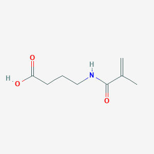 molecular formula C8H13NO3 B8727942 4-[(2-Methylacryloyl)amino]butanoic acid CAS No. 59178-91-5