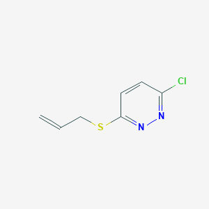 molecular formula C7H7ClN2S B8727983 3-Chloro-6-[(prop-2-en-1-yl)sulfanyl]pyridazine CAS No. 51389-01-6