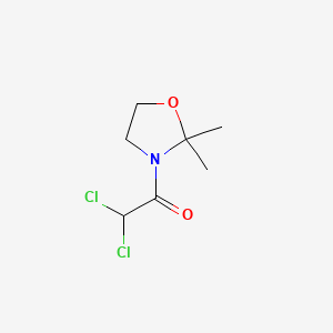 molecular formula C7H11Cl2NO2 B8728004 Oxazolidine, 3-(dichloroacetyl)-2,2-dimethyl- CAS No. 39089-45-7