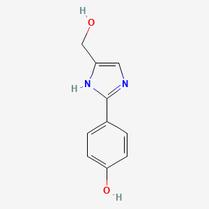 molecular formula C10H10N2O2 B8728198 4-Hydroxymethyl-2-(4-hydroxyphenyl)-imidazole 