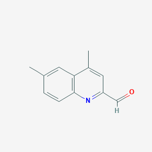 molecular formula C12H11NO B8728205 4,6-Dimethyl-2-quinolinecarbaldehyde CAS No. 404597-43-9