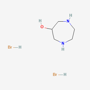 molecular formula C5H14Br2N2O B8728236 1,4-Diazepan-6-ol dihydrobromide 