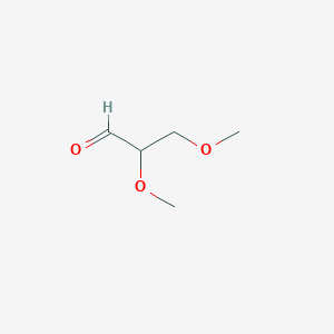 molecular formula C5H10O3 B8728302 2,3-Dimethoxypropanal CAS No. 77049-47-9