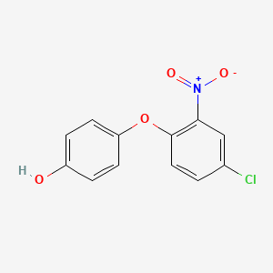 molecular formula C12H8ClNO4 B8728325 4-(4-Chloro-2-nitrophenoxy)phenol CAS No. 63009-23-4