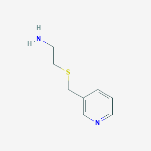 molecular formula C8H12N2S B8728345 2-{[(Pyridin-3-yl)methyl]sulfanyl}ethan-1-amine CAS No. 55272-88-3