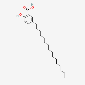 molecular formula C23H38O3 B8728353 Benzoic acid, 5-hexadecyl-2-hydroxy- CAS No. 28294-58-8